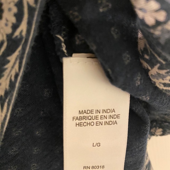 Lucky Brand Sleeveless Navy Shirt - Picture 6 of 6